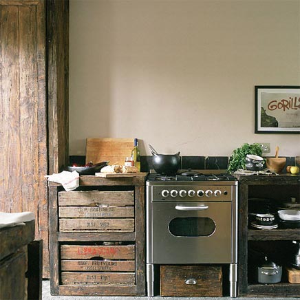 Küche mit rustikalem Charme