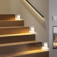 WiseGoods Premium Trapverlichting LED Bewegingssensor Lamp - Wandlamp Binnen Woonkamer - PIR Motion Sensor - Kast Licht - 3 Stuks | 30,-