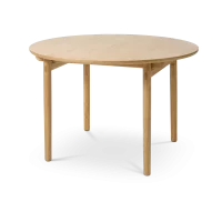 Kjeld verlengbare houten eettafel naturel - Ø120 cm | 1000,-