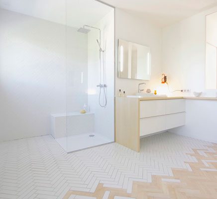 Badkamer ontwerp met een idee