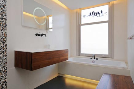 Badkamer ontwerp met luxe materialen