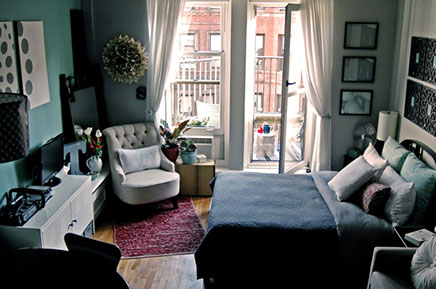 Balkon inrichten van klein appartement