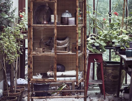 Bamboe vitrinekast van HKliving