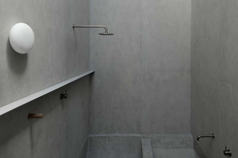 betonnen badkamer point lonsdale house