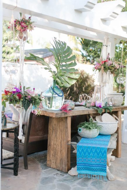 Bohemian bruiloft in de tuin