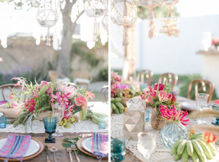 Bohemian bruiloft in de tuin