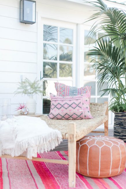 Bohemian bruiloft in de tuin