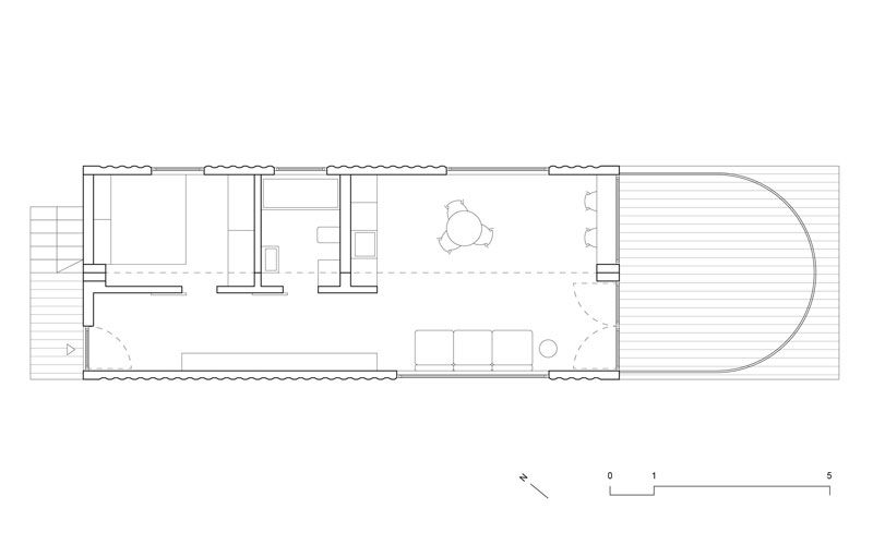 containerwoning plattegrond