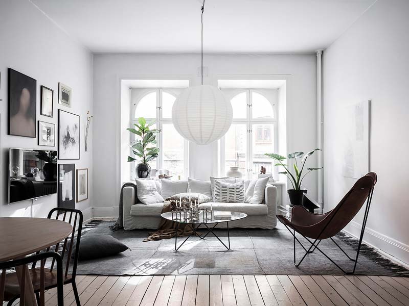 De interieurstyling van dit Zweedse appartement is perfect!