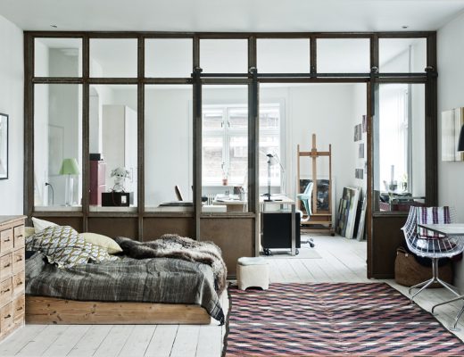 Deens appartement met industriële details van kunstenares Gitte