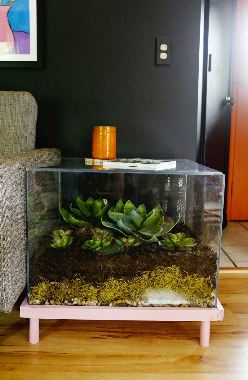 diy plexiglas terrarium bijzettafel maken