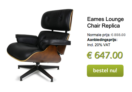 Zwitsers vers Papa Eames lounge chair | Inrichting-huis.com