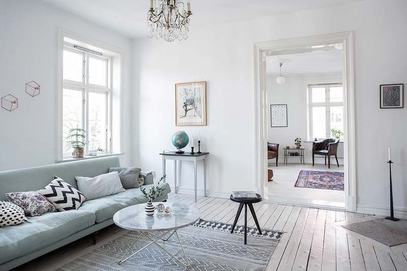 Frisse, heldere lichte appartement uit Göteborg