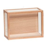 Glazen display Hubsch hout - €108 95
