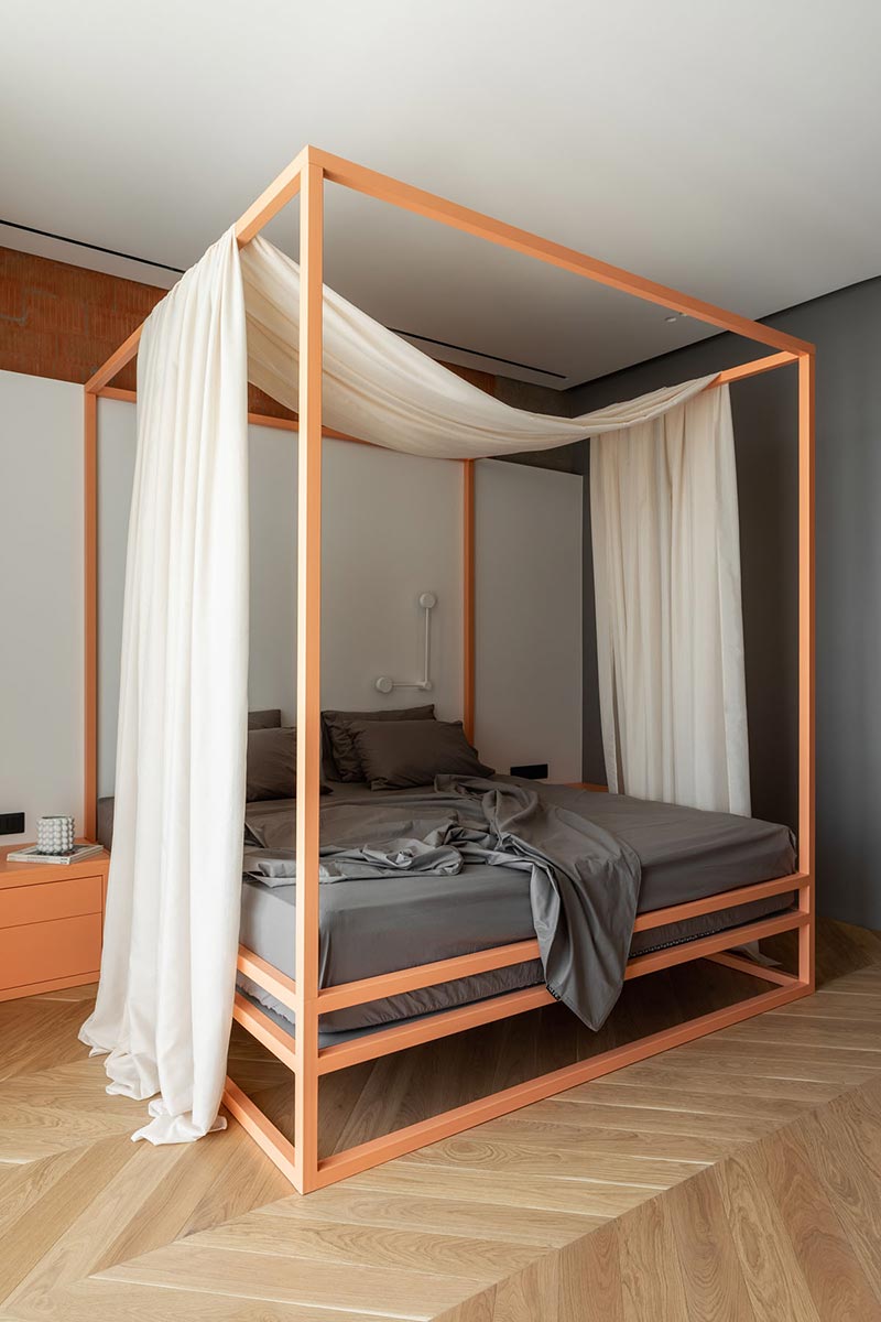 hongaarse punt vloer slaapkamer hemelbed