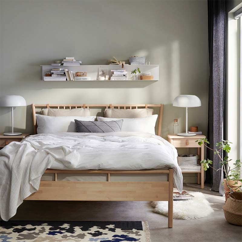houten bed ikea BJÖRKSNÄS bed