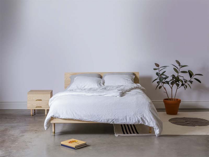 houten bed kalon studios simple bed