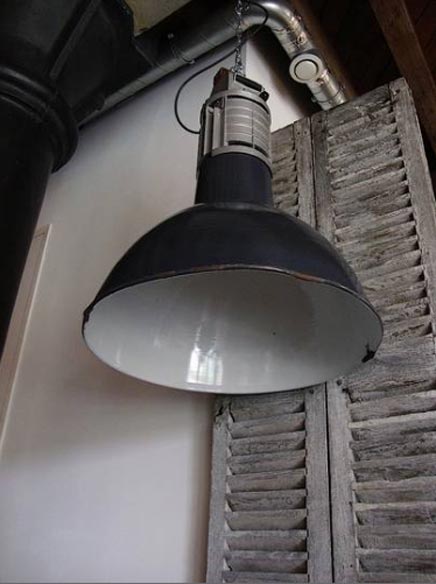 Ongrijpbaar uitvinden Ronde Unieke MAZDA industriële jaren 50 fabriekslamp | Inrichting-huis.com
