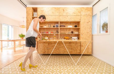 Inrichting van een flexibel appartement in Madrid