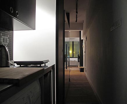 Interieur inrichting van klein appartement in Hong Kong