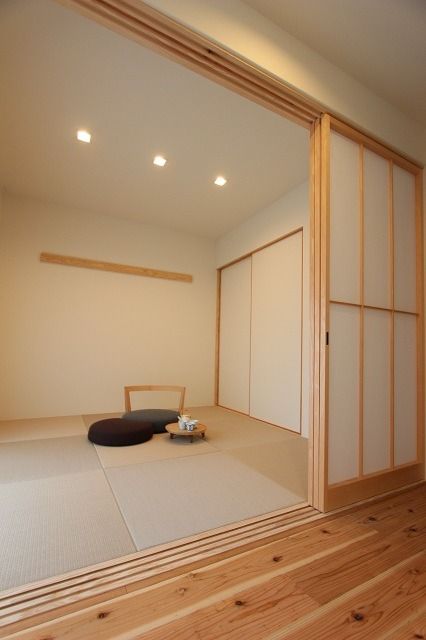 Japanse tatami matten in huis