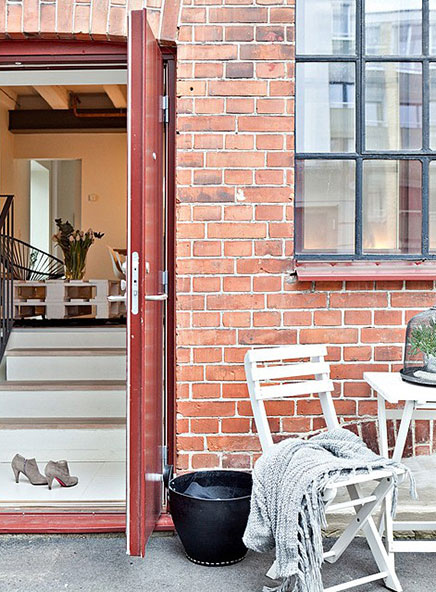 Klein industrieel loft appartement in Malmö