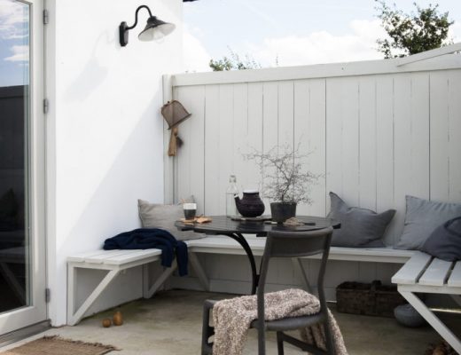 Kleine patio tuin van Zweedse interieurstylist Daniella Witte