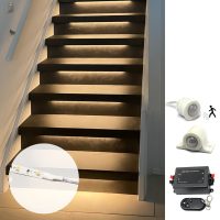Trapverlichting ledstrip set - Plug & Play verlichting voor je trap - Verlicht tot wel 15 treden met warm wit licht - Inclusief bewegingssensor en dimmer | 135,-