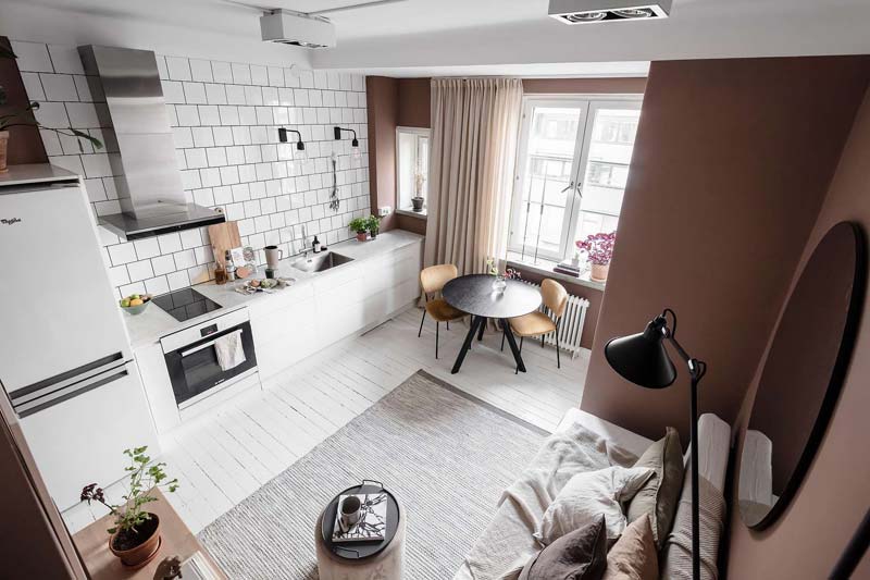 leefruimte klein appartement