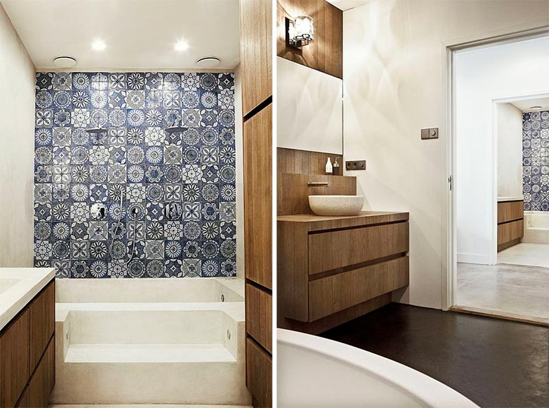luxe badkamer beton cire marokkaanse tegels