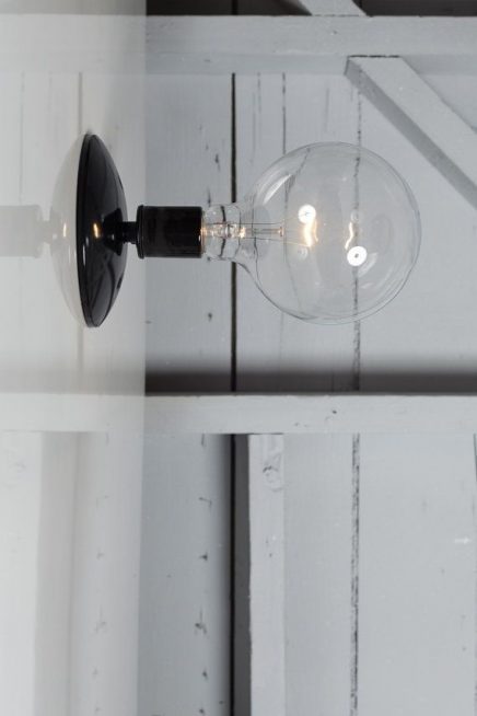 Minimalistische industriele wandlamp