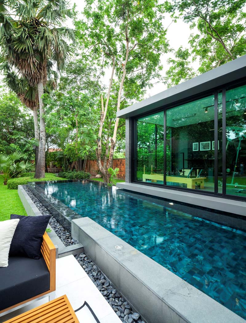 moderne tropische tuin luxe voorzieningen