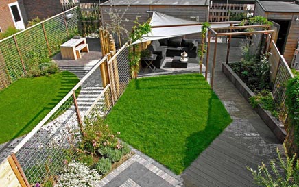 Moderne tuin in Vathorst