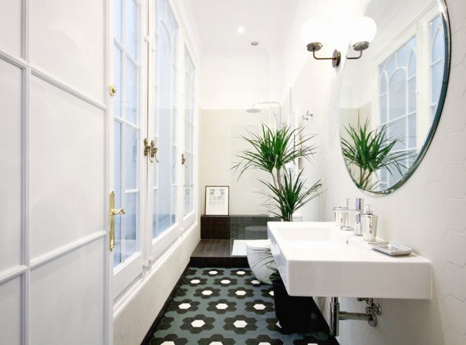 Deze mooie badkamer heeft een retro look gekregen!