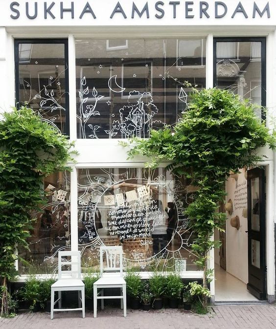 Mooie creatieve raamstickers