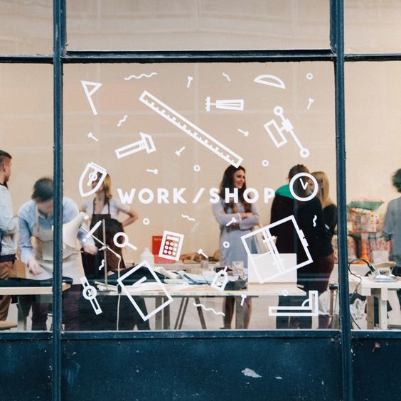 Mooie creatieve raamstickers