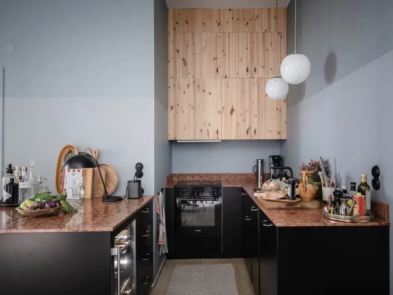 mooie schiereiland keuken