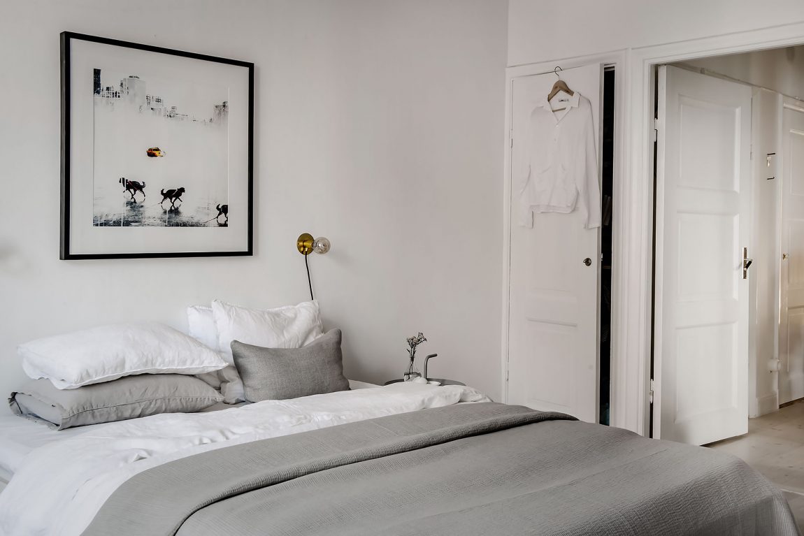 In deze mooie slaapkamer vind je een stoer DIY underlayment bed!