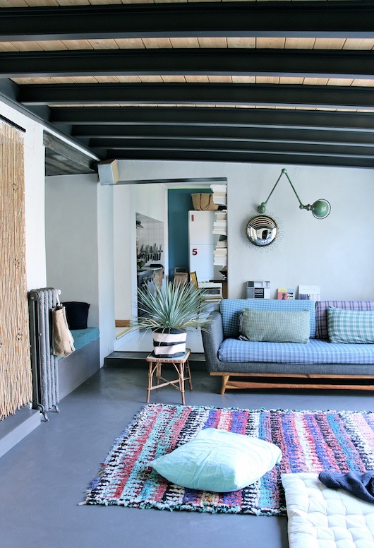 Mooie woonkamer van Franse interieurstylist Anne Milet