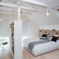 Slaapkamer indeling op zolder