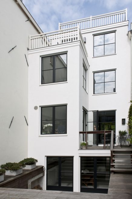 Nieuwbouw achter authentiek herenhuis