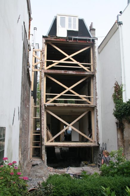 Nieuwbouw achter authentiek herenhuis