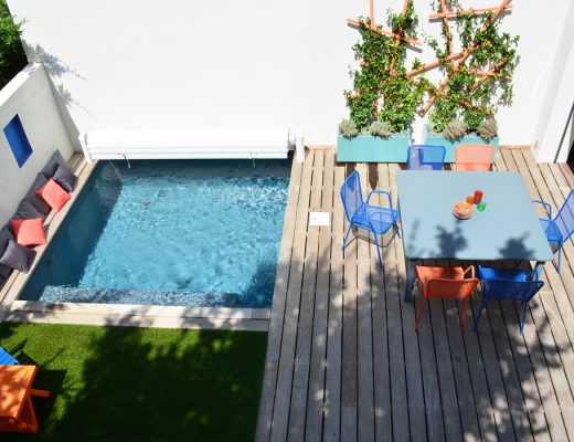 Onderhoudsvriendelijke tuin met zwembad