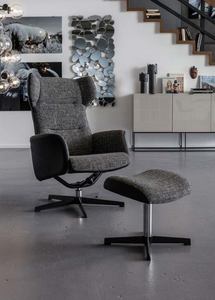Kare Design fauteuil en Hocker Ohio