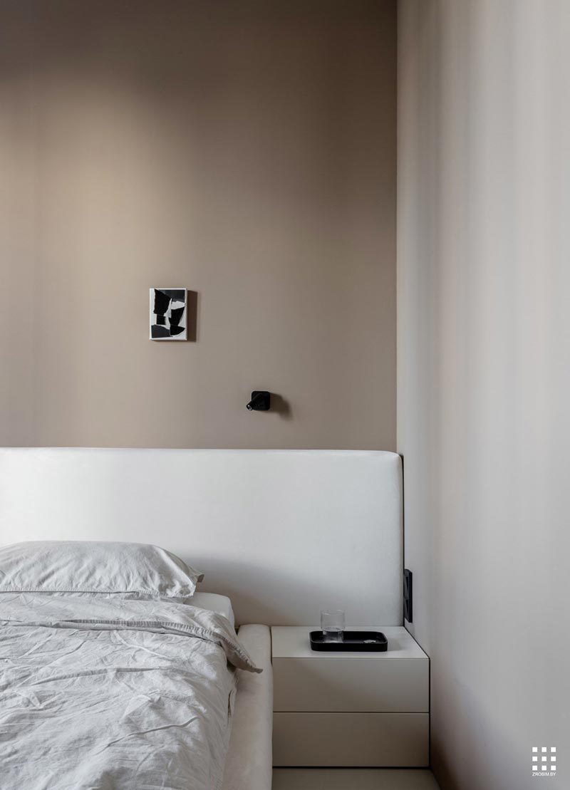 op maat gemaakt hoofdbord minimalistische slaapkamer