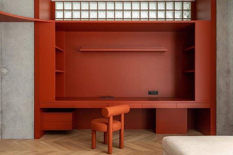 op maat gemaakte bureau woonkamer