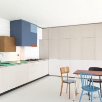 De perfecte combinatie van woonkamer, werkplek en keuken