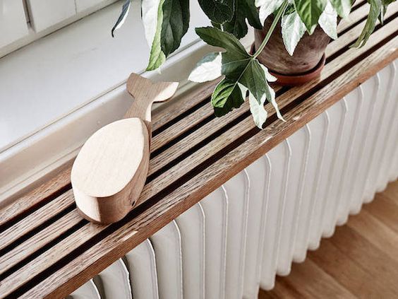 Plank op radiator