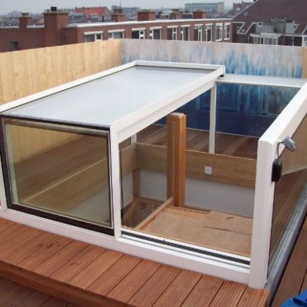 Praktische toegang tot een dakterras