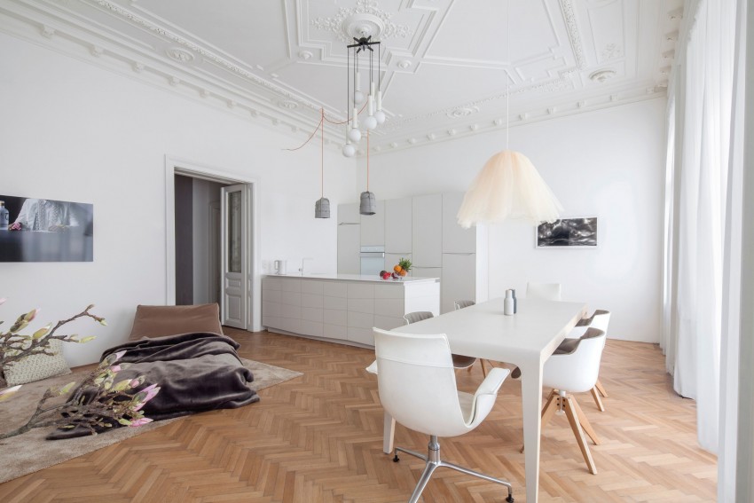 Renovatie van een klassiek 1900 appartement uit Wenen